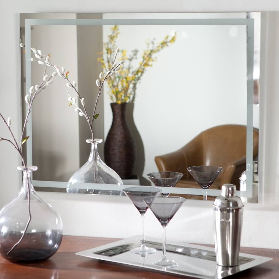 acid-etched mirror